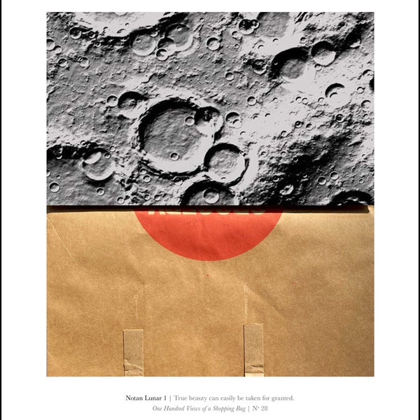 Notan Lunar 1, #28. Minimalist art, lunar, moon, pattern, craters, contrast, balance.