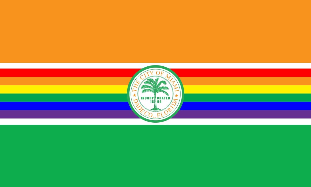 Miami Pride Flag Etsy