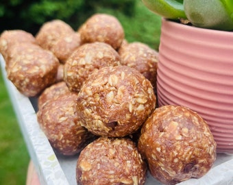 Dark Chocolate Peanut Butter Protein Balls (24 Count/Bagged Not Boxed)