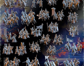 High Elf Army Bundle – Elven Host Collection for 5e / RPG (32mm Scale) resin miniatures