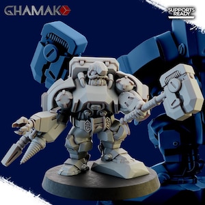 Space Dwarves Iron Doc - Ghamak | 32mm Miniature for RPG and Wargaming | 14k ABS-Like Resin