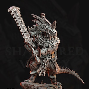 トカゲの戦士 | トカゲ人歩兵部隊 | 卓上 32 mm ミニチュア | 14K ABS ライク樹脂 - ダンジョンズ＆ドラゴンズ