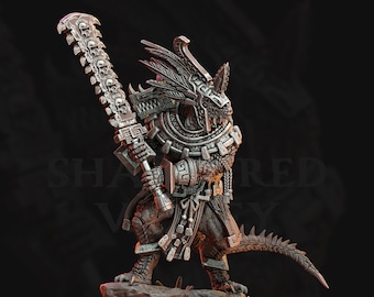 Guerreiros Lagarto | Esquadrão de Infantaria de Homens-Lagarto | Miniatura para Jogos de Mesa de 32 mm | Resina 14k com Acabamento ABS - Dungeons & Dragons