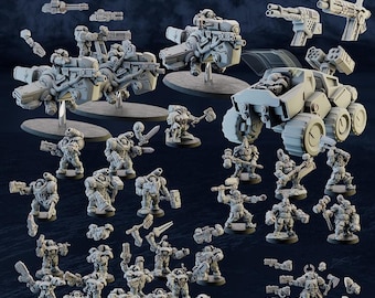 Space Dwarves Miniatures Starter Bundle - Ghamak - 32mm RPG Wargaming