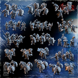 Pacchetto esercito Stormwolves: miniature da 32 mm per giochi da tavolo