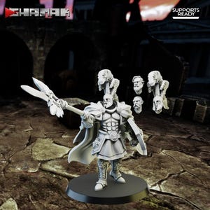 Eternals Miniatures - Vindicator Spearmen models - Ghamak spartancast | 32mm  for RPGs & Wargames