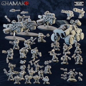 Space Dwarves Miniatures Starter Bundle - Ghamak - 32mm RPG Wargaming