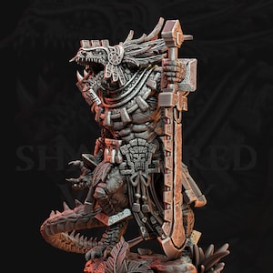 Lizard warriors | Lizard people infantry squad  | Tabletop 32mm miniature  | 14k ABS-Like Resin - Dungeons & Dragons