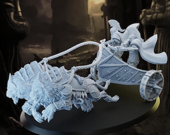 Eternals Miniatures Stormstrike Chariots | Fantasy RPG Models | 32mm Scale by Ghamak | Painter-Ready Spartancast Miniatures