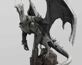 Miniatura de Xeldranth, el Señor Dragón: modelo de RPG de resina tipo ABS de 14k