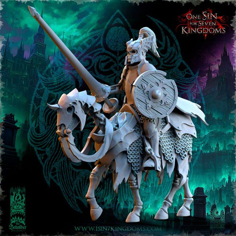 Undead Skeleton Knights With Lances | Vampiric Undead - Shock Cavalry ...
