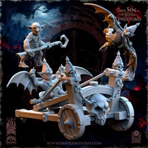 Goblin Catapult of Doom – Goblin Artillery | 32mm Fantasy War Machine | 14k ABS-Like Resin model