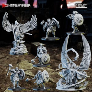 Eternals Miniatures Starter Bundle - Ghamak Spartancast - Celestant,Celestial Spear, Shield & Hammer Troopers | 32mm scale