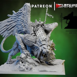 Dragon lord commander on Starlion Eternals Miniatures | 32mm Spartancast Models by Ghamak - for RPGs & Wargames