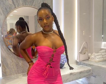 Pink Sexy Dress - Etsy