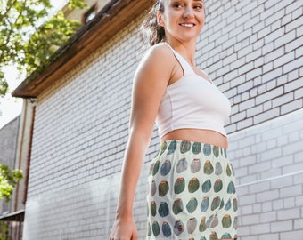 Women’s Recycled Athletic Shorts - Out West Classic - Pop Art Cacti