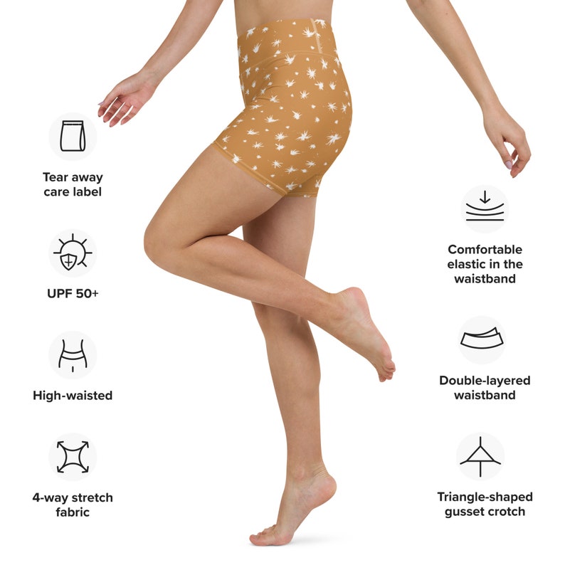 Yoga Shorts - Dandelion Seeds