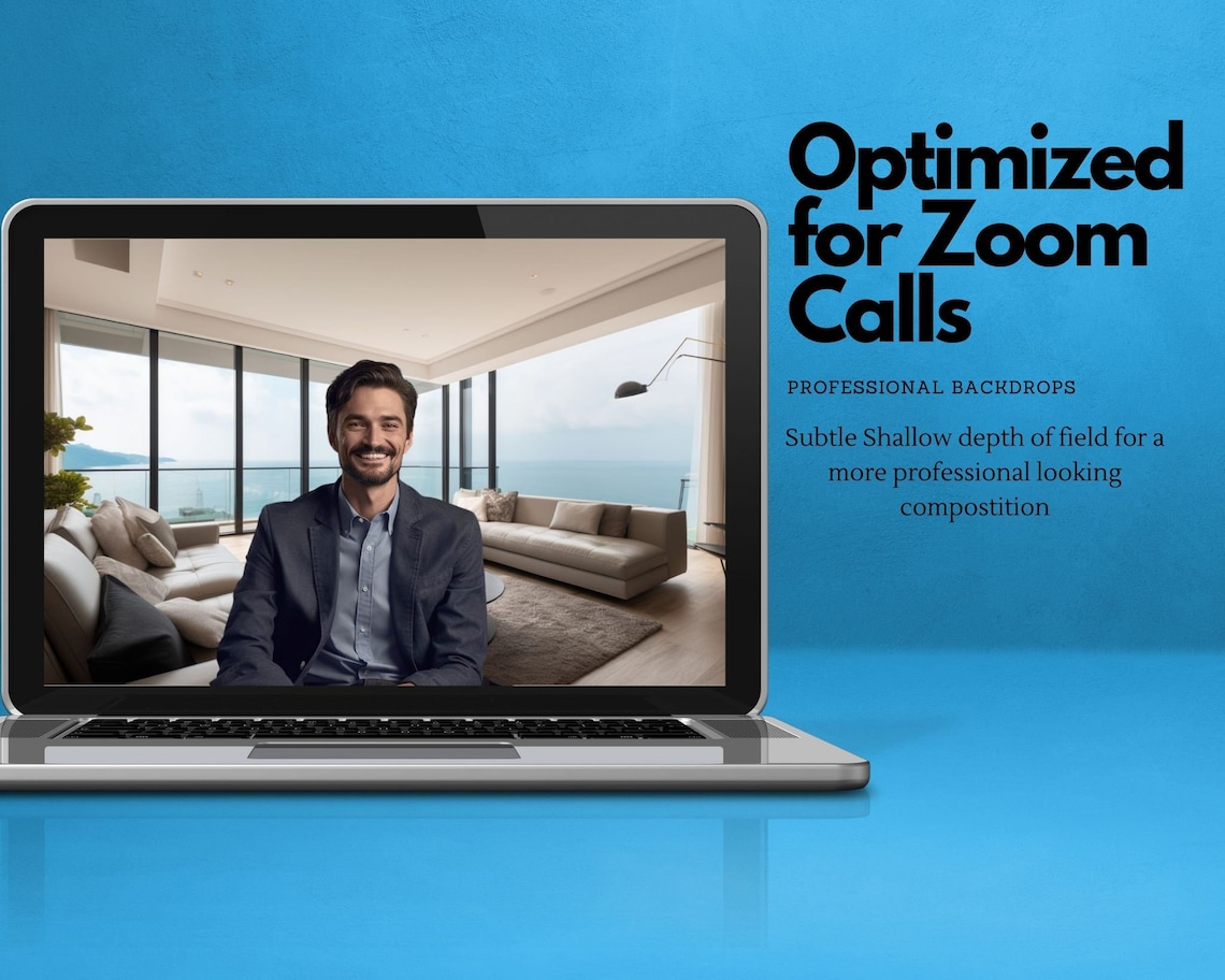 Zoom Back Beach View, Zoom Background, Ocean View, Zoom Backgrounds