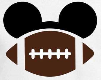 Mickey Football Digital Cut Files - Design Files - Cricut - SVG - Silhouette Cameo - PNG - EpS - PDF - DxF
