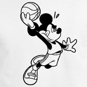Archivos de corte digital de Mickey Basketball - Archivos de diseño - Cricut - SVG - Silhouette Cameo - PNG - EpS - PDF - DxF
