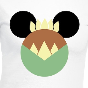 Princess Tiana Minnie Mouse Digital Files - Design Files - Cricut - SVG - Silhouette Cameo - PNG - EpS - PDF - DxF - The Princess & The Frog