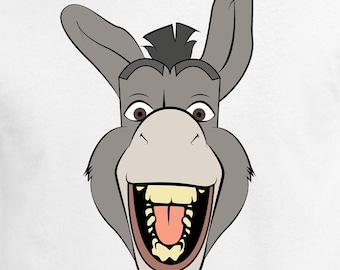 Donkey Face digitale snijbestanden - ontwerpbestanden - Cricut - SVG - Silhouette Cameo - PNG - EpS - PDF - DxF - Shrek