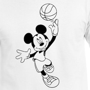 Basketball Micky Digital Schnitt Dateien - Designdateien - Cricut - SVG - Silhouette Cameo - PNG - EpS - PDF - DxF