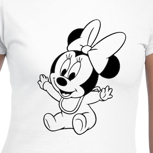 Baby Minnie Digital Files - Archivos de diseño - Cricut - SVG - Silhouette Cameo - PNG - EpS - PDF - DxF