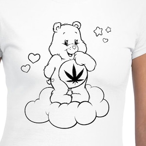 Fichiers numériques Cannabis Bear - Fichiers de conception - Cricut - SVG - Silhouette Cameo - PNG - EpS - PDF - DxF - Care Bears
