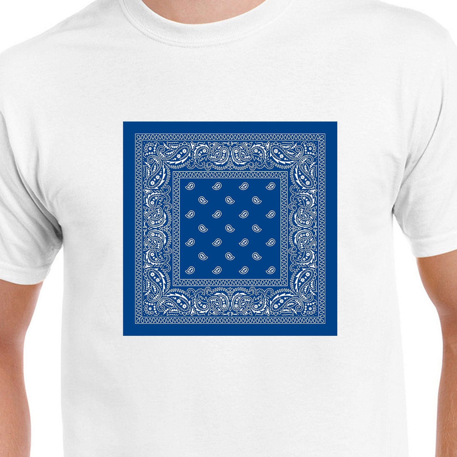 Royal Blue Bandana Snoop All Over Print T-Shirt Hoodie Fan Gifts