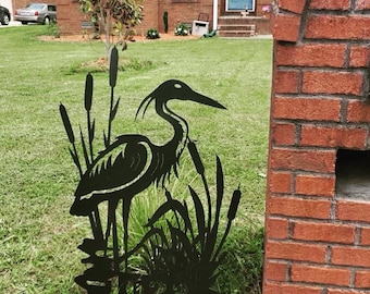 Lawn Crane sign  DXF File, Plasma/Laser/Water Jet Table Cut Ready