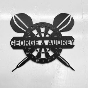 Dart Board Sign DXF File, Plasma/Laser/Water Jet Table Cut Ready