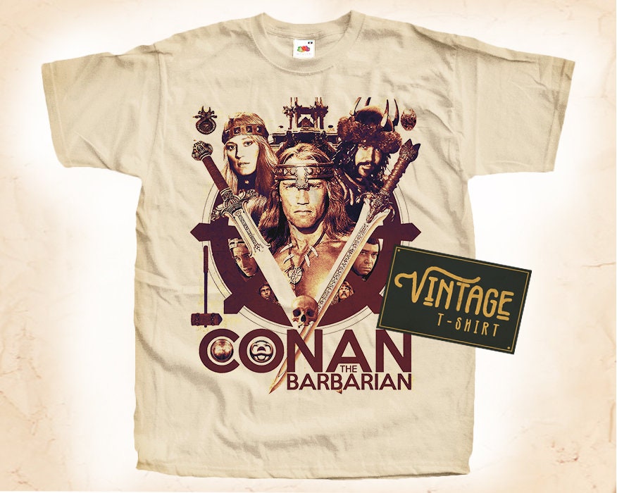 Conan the Barbarian Shirt Movie Classic Vntg Graphic Design T