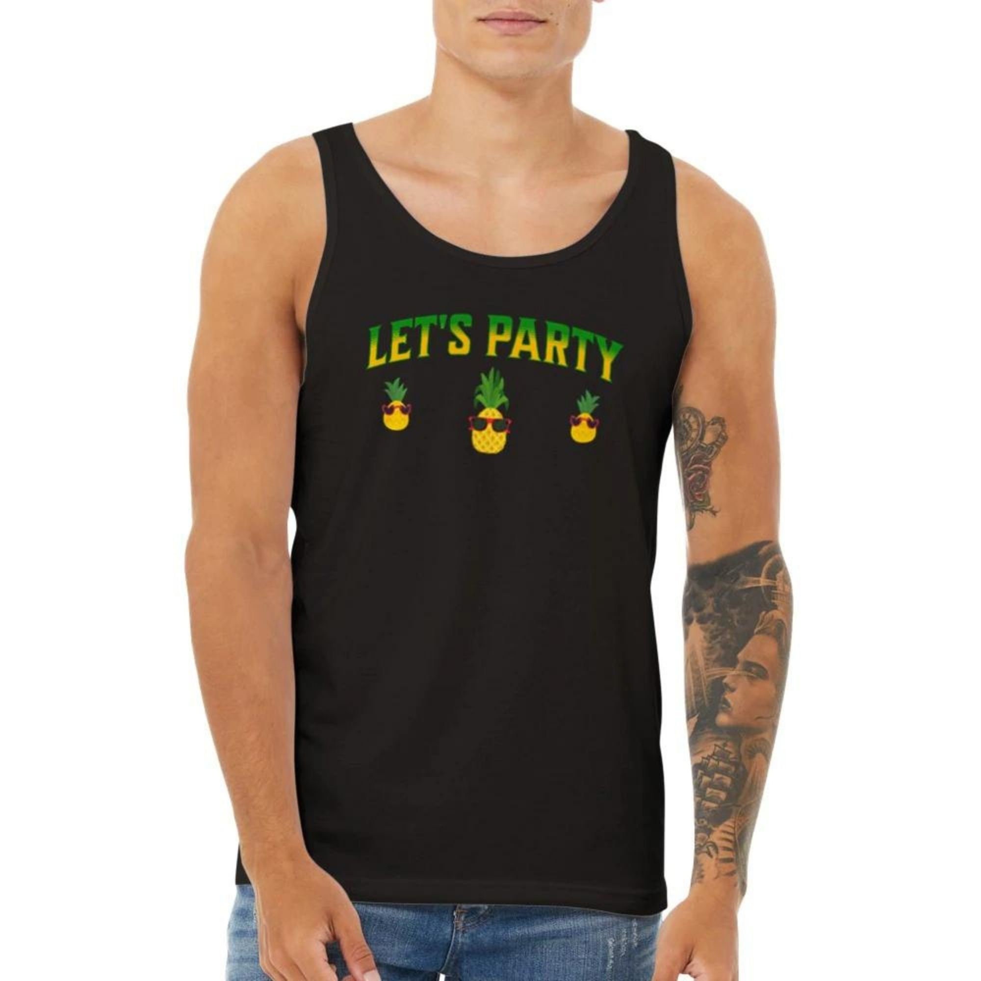 Lets Party Pineapple Unisex Tank Top Swingers Sex Party