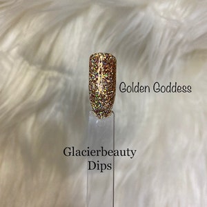 Golden Goddess dip powder/ dip powder/ acrylic powder/ dip/ nail/dip nails
