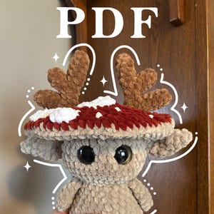 Virosa - Paddenstoelvriend | Haakpatroon, amigurumi, digitaal pdf-patroon, champignonhaken, bosschepselpatroon, fantasiehaak