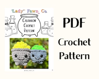 Kessel | Häkelanleitung, Amigurumi, PDF Digital Pattern, Hexenhäkeln, Hexen häkeln, Hexen häkeln, Fantasy häkeln, Hexen häkeln, Halloween