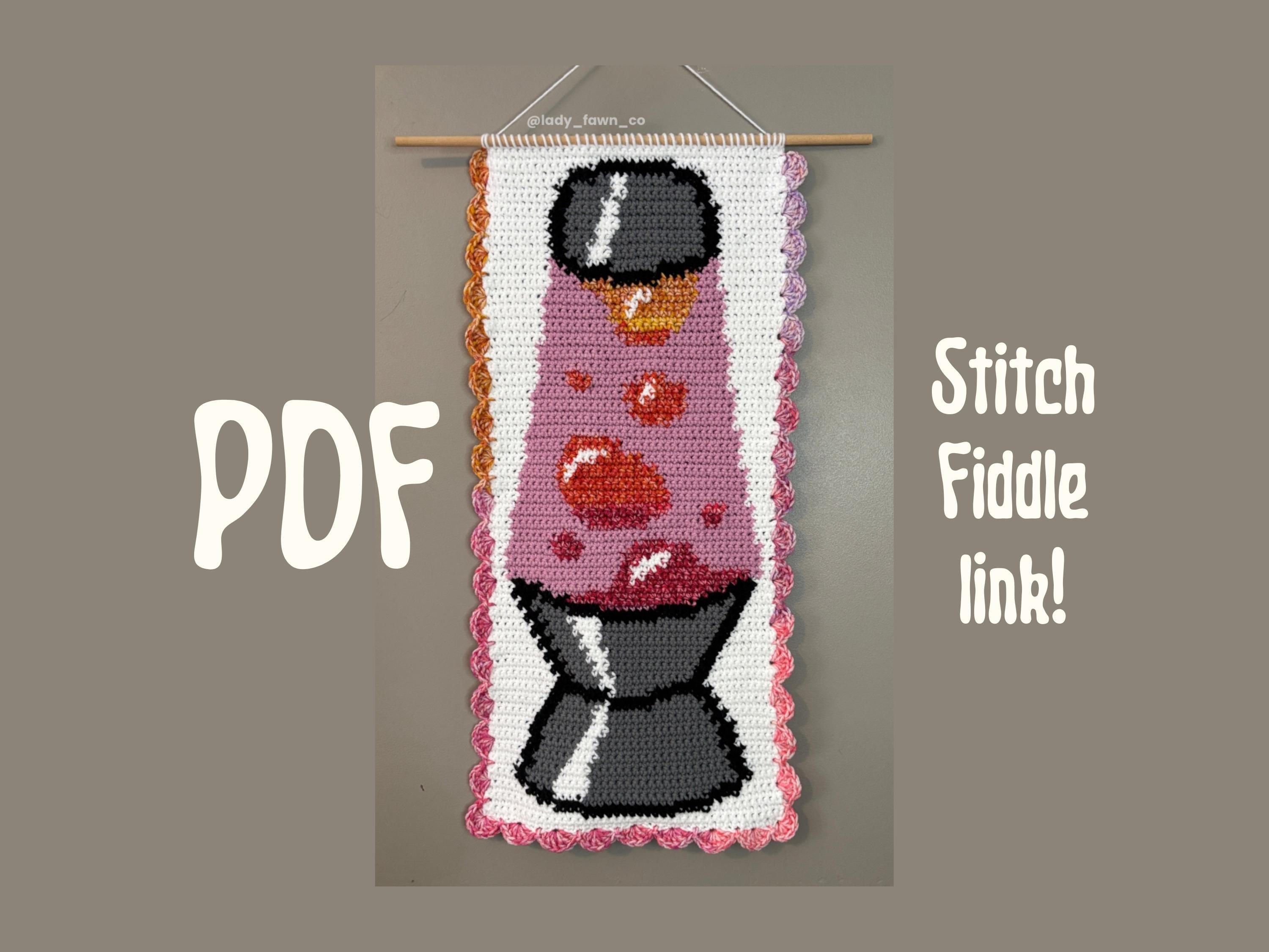 34 Crochet Lamps That Will Look Great in Your Home 20 Lava Lamp Crochet Tapestry Home Decor