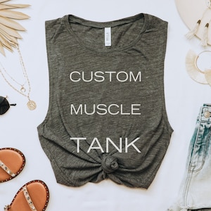 Custom Youth Tank Top Custom Tank Top Kids Youth Sizes Custom Text or  Graphic Graphic Tanks Girls' Tank Relaxed Fit Customized 
