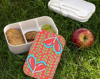 Bento Lunchbox Summertime or Anytime Work-School-Rollerskating-Gym Protein Snacks Designer - Food IS Love- Collage Art Mixed Media