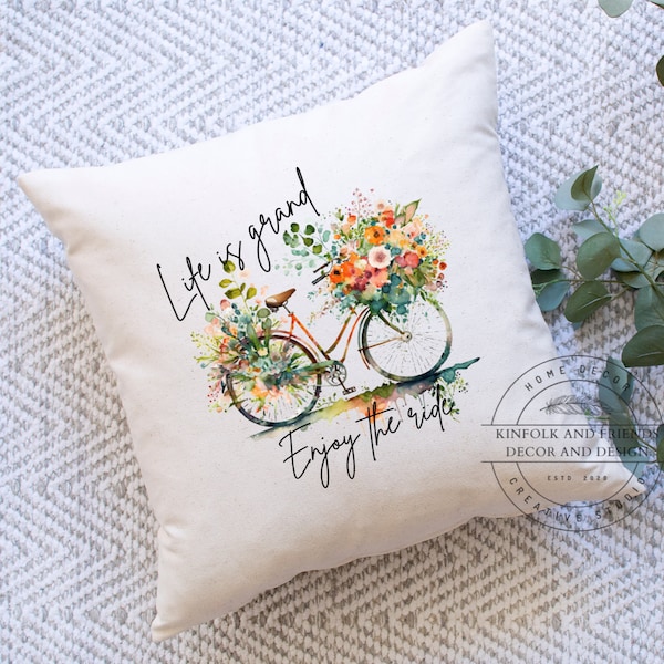 Life is Good Pillow Etsy