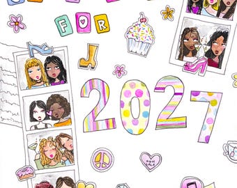 2027 Girls Calendar