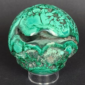 MALACHITE SPHERE - Hand Polished -