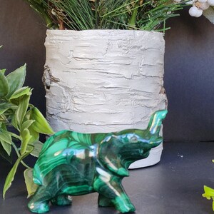 UNIQUE MALACHITE ELEPHANT - From Democratic Republic of Congo