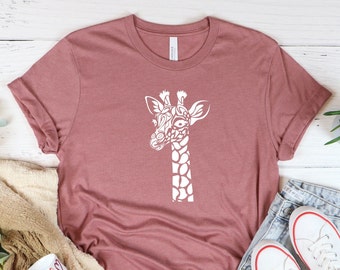 Camicia giraffa, maglietta giraffa carina, camicia amante giraffa, camicia giraffa divertente