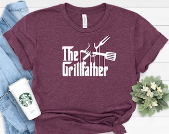 Der Grillvater, Lustiges Vater Shirt, Süßes Vater T-Shirt, Geschenk für Väter,