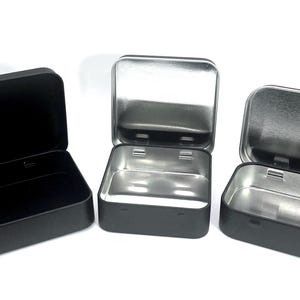 Boîtes de conserve pour les rayures et les bosses, boîtes de conserve carrées, rectangulaires et pour cartes à jouer, petit rangement, gravure, peinture, pochoir en vinyle