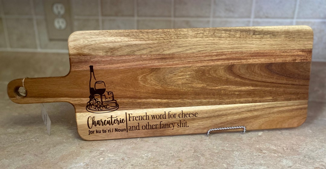 Acacia Wood Cutting Board, Charcuterie French Word for Cheese