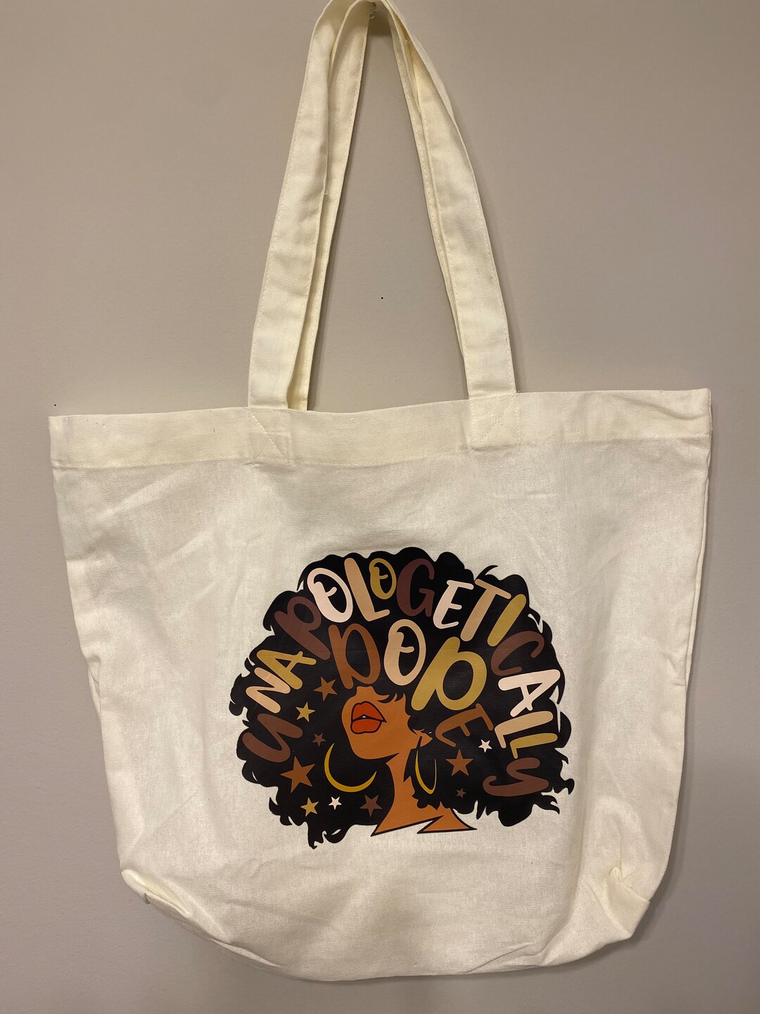 Canvas Shoulder Bag Black Girl Bag Canvas Tote Bag Etsy