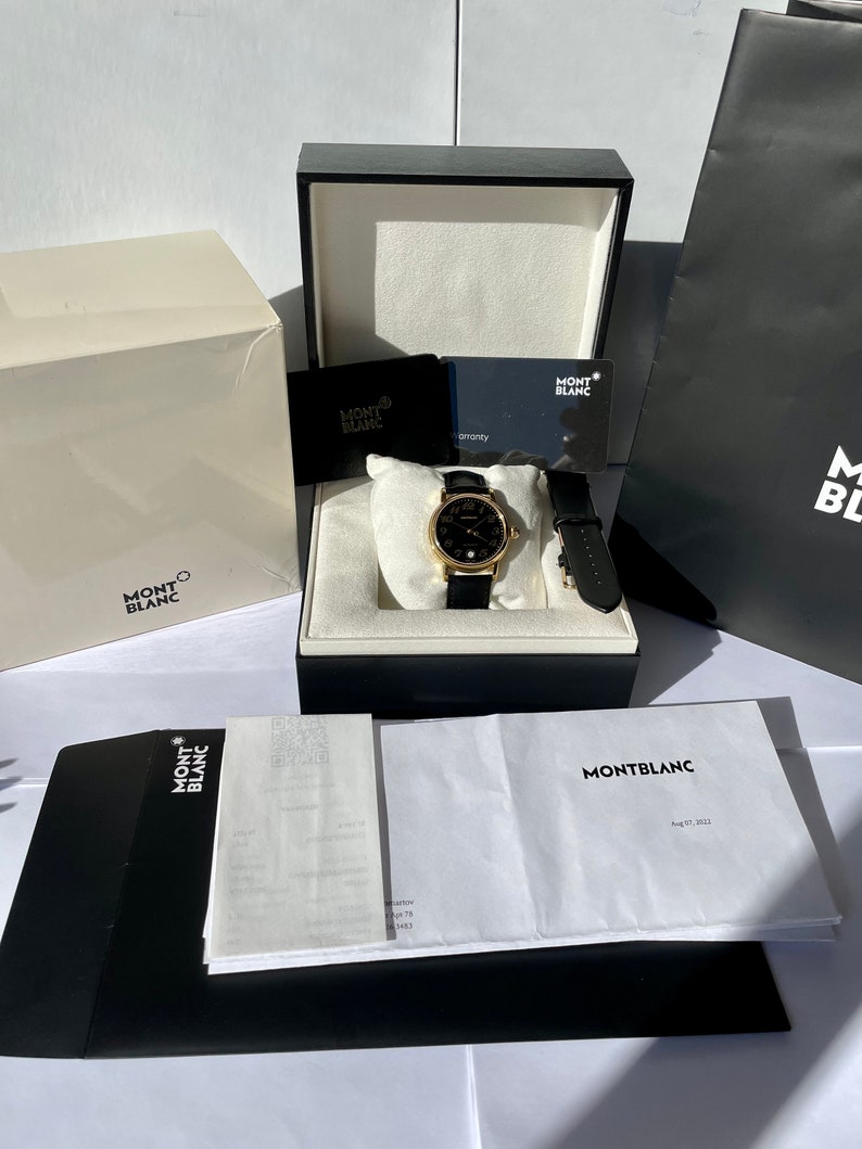 Montblanc Meisterstuck Watch Gold Plaited Model 7004 - Etsy